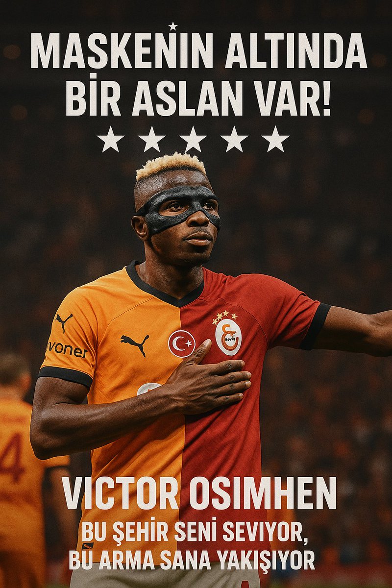 🇹🇷B A B A S U L T A N🇹🇷 (@babasultan_1905) on Twitter photo BU ŞEHİR SENİ SEVİYOR 🫶
BU ARMA SANA YAKIŞIYOR..
<a href="/victorosimhen9/">Victor Osimhen</a>
<a href="/GalatasaraySK/">Galatasaray SK</a> ⭐️⭐️⭐️⭐️⭐️ BU ŞEHİR SENİ SEVİYOR 🫶
BU ARMA SANA YAKIŞIYOR..
<a href="/victorosimhen9/">Victor Osimhen</a>
<a href="/GalatasaraySK/">Galatasaray SK</a> ⭐️⭐️⭐️⭐️⭐️