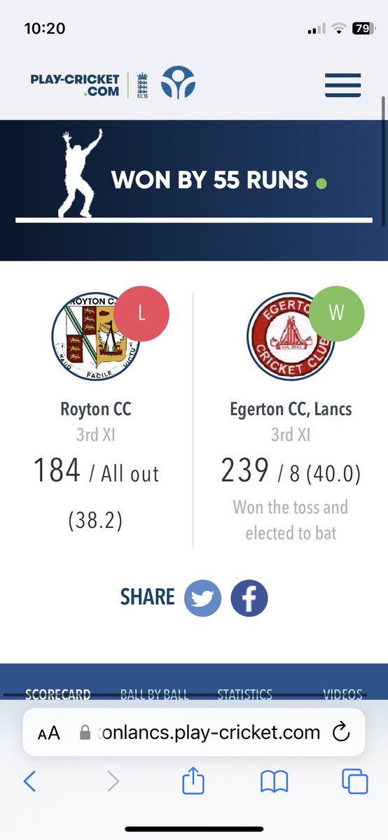 Great team effort to reach the semi finals but special mention for dad and lad Paul and Freddie Stafford putting on 112 for the first wicket.