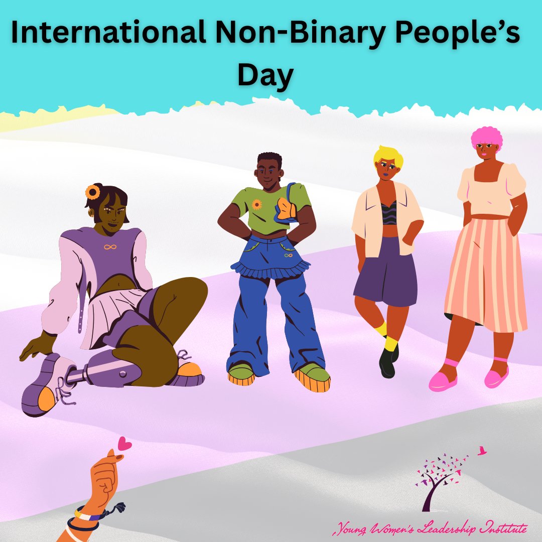 Today, we celebrate the beauty, resilience, and diversity of non-binary people around the world. Your identity is valid. Your existence matters. Your voice is powerful. 💛🤍💜🖤 #InternationalNonBinaryPeoplesDay