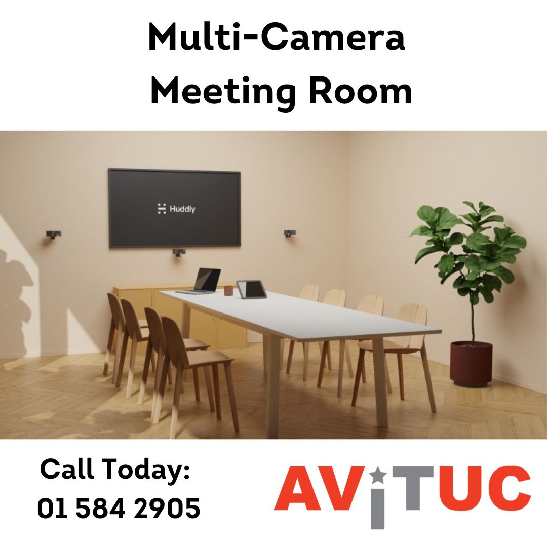 Avituc_Limited's tweet image. Multi-Camera Meeting Rooms are hot right now.  Contact AVITUC to upgrade your existing meeting room or event space.  We can also project manage to seamlessly deliver you your new meeting room or event space.

#MeetingRoom #MultiCamera #ITProjectManger  #IrishBusiness #EventSpace