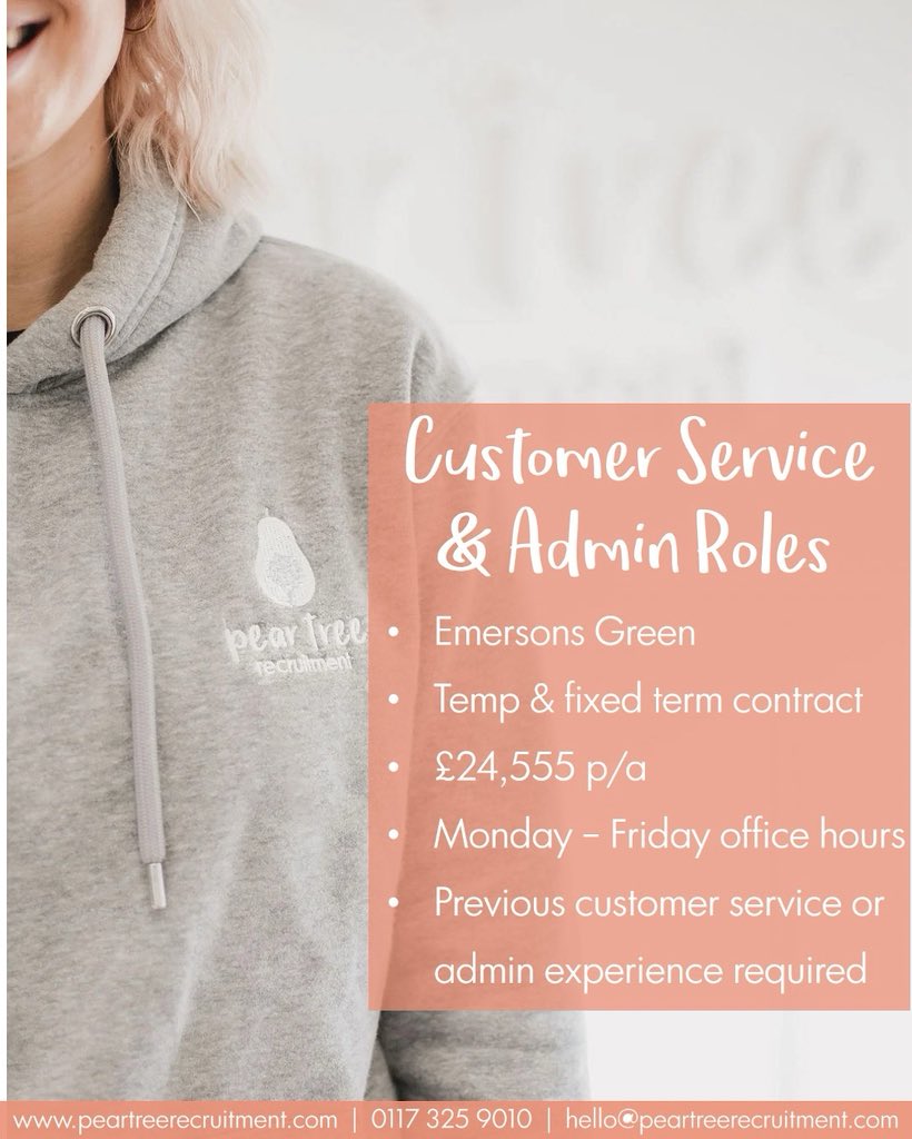 PearTreeRecruitment (@peartreerecruit) on Twitter photo 🎓 Are you a recent graduate looking to develop your office experience?
🙌 Our client is recruiting for multiple positions!
📧 hello@peartreerecruitment.com
📞 0117 3259010
🔗 peartreerecruitment.com 🎓 Are you a recent graduate looking to develop your office experience?
🙌 Our client is recruiting for multiple positions!
📧 hello@peartreerecruitment.com
📞 0117 3259010
🔗 peartreerecruitment.com