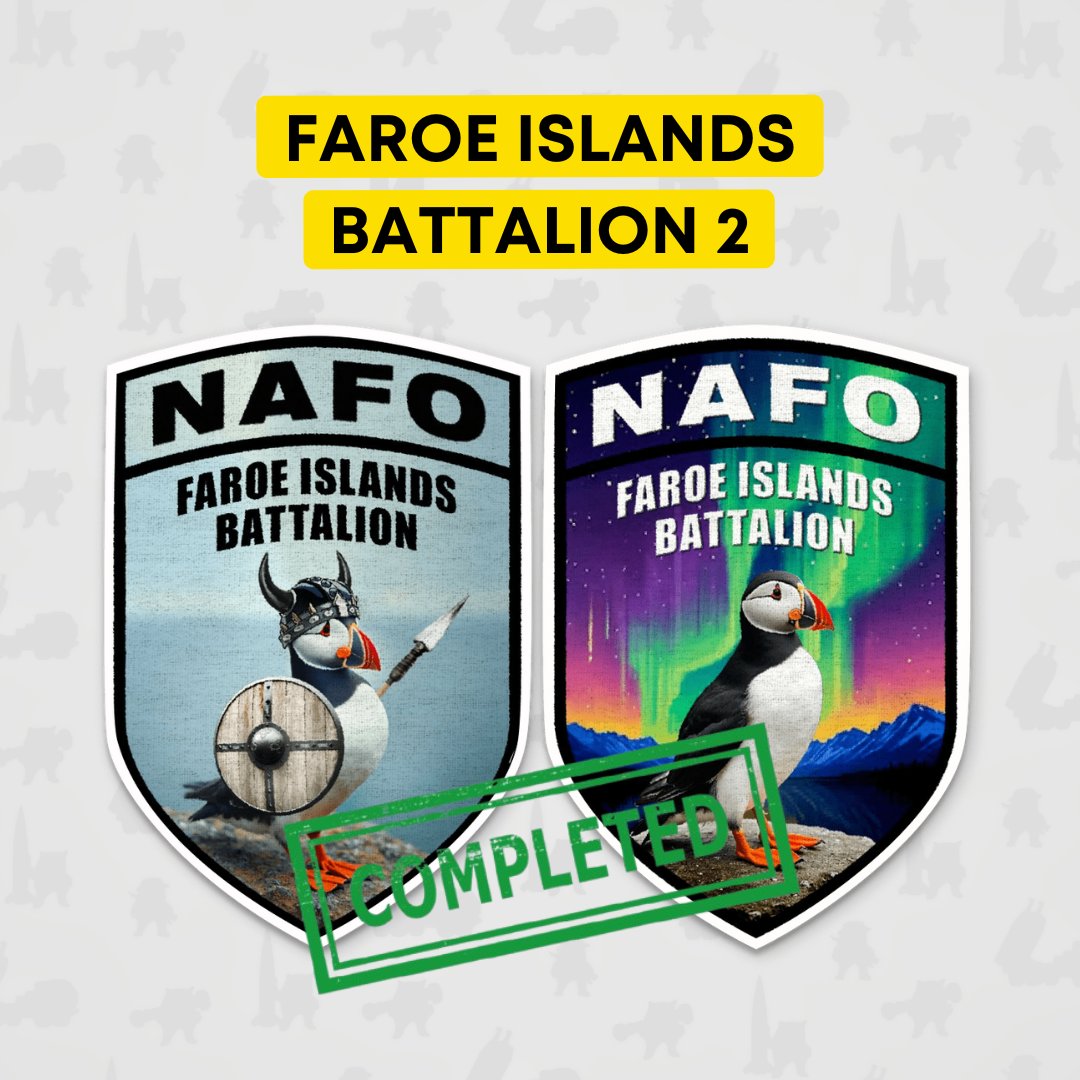 NAFO 69th Sniffing Brigade (@69thsb) on Twitter photo 🎉 Faroe Islands Battalion 2 is FULLY FUNDED — 101% (€19,857.32 / €19,500) <a href="/heinizach/">Heini Zachariassen</a>
Thanks to your support, a NAFO Truck 2.0 is heading to Ukraine’s 118th Brigade 🫡
Thank you for standing with Ukraine 🇺🇦
#NAFO #FaroeBattalion #SlavaUkraini 🎉 Faroe Islands Battalion 2 is FULLY FUNDED — 101% (€19,857.32 / €19,500) <a href="/heinizach/">Heini Zachariassen</a>
Thanks to your support, a NAFO Truck 2.0 is heading to Ukraine’s 118th Brigade 🫡
Thank you for standing with Ukraine 🇺🇦
#NAFO #FaroeBattalion #SlavaUkraini