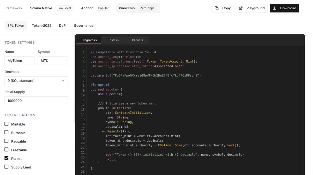 murphyaidev's tweet image. Hey ALL SuperDev, I want to build Solana Program Wizard for dev, but I don't know Where I get Solana program examples like SPL, Token-2022, Defi, Governance, Voting, ...
Please comment it on this post, thank you so much !!!
Respect all SuperDev on @solana