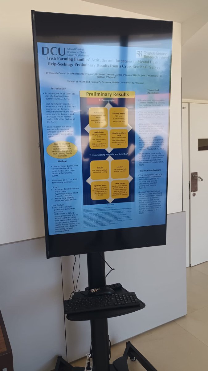 Farm Families Mental Health Research Project (@farmfamhealth) on Twitter photo Hannah from the <a href="/FarmFaMHealth/">Farm Families Mental Health Research Project</a> team was in Portugal at the ESEE conference presenting on Farmers Mental Health and our current work on Farming Families. Great to see a whole section of the conference dedicated to mental health Hannah from the <a href="/FarmFaMHealth/">Farm Families Mental Health Research Project</a> team was in Portugal at the ESEE conference presenting on Farmers Mental Health and our current work on Farming Families. Great to see a whole section of the conference dedicated to mental health