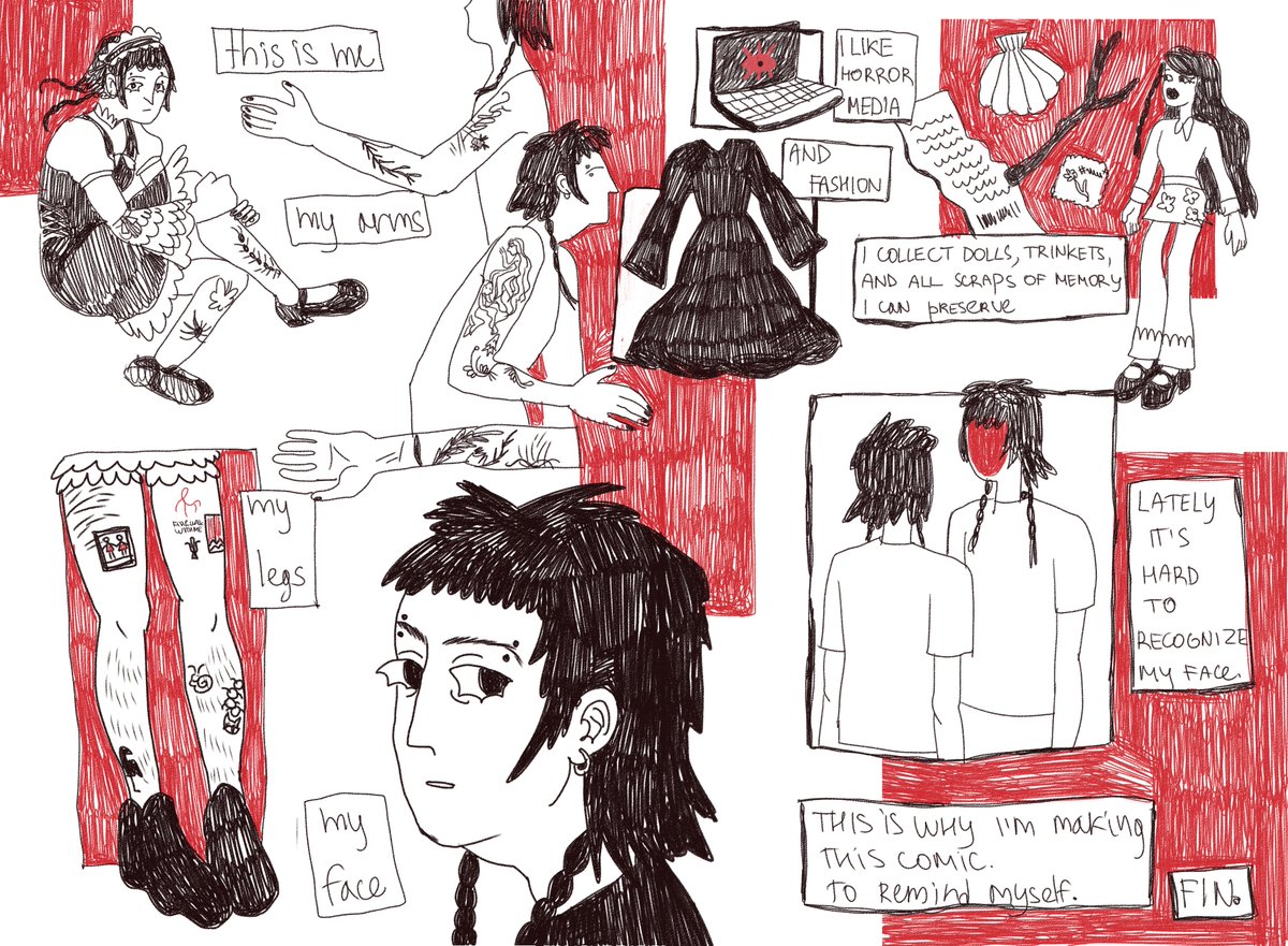 okunichh's tweet image. a different take on "meet the artist" + practicing my comic skills