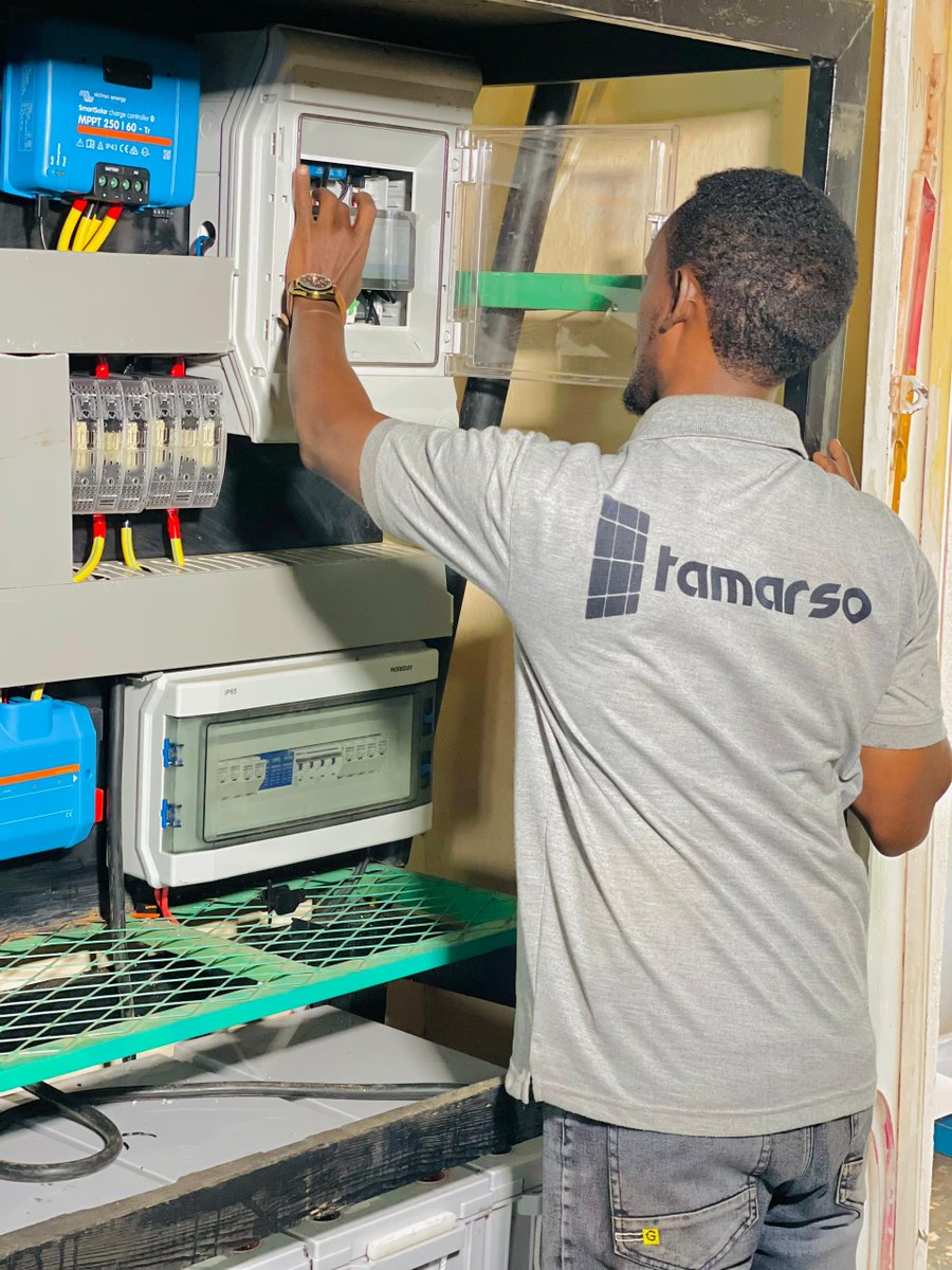 🌟 Employee Spotlight🌟
Meet Engr. Abshir Mohamud Dini, Head of Technical Engineering at Tamarso!
He’s powering Somalia with expert-led solar installations, from off-grid to hybrid systems—while mentoring local teams.

Thank you, Engr. Abshir! 🔋⚡🇸🇴
#TeamTamarso #CleanEnergy