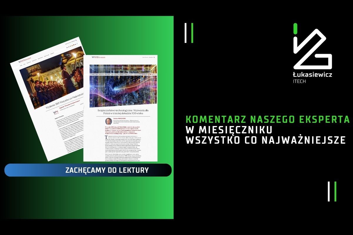 Instytut_ITECH's tweet image. 🙏 Polecamy artykuł naszego eksperta dr. Tomasza Pawłuszko w najnowszym wydaniu miesięcznika @Najwazniejsze !
📜 #Bezpieczeństwo #technologiczne. Wyzwania dla Polski w trzeciej dekadzie XXI wieku" 👉wszystkoconajwazniejsze.pl/tomasz-pawlusz…