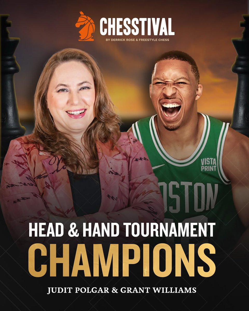 What a day in Vegas!✨ It was full of fun and VICTORY!!
- A great amount of chess
- extreme amount of love for the game
- concentration
- joy
- chemistry
- mind-reading.
The recipe on how we won the first ever Head and Hand #Chesstival in a pair with Grant Williams <a href="/Grant2Will/">Grant Williams</a>