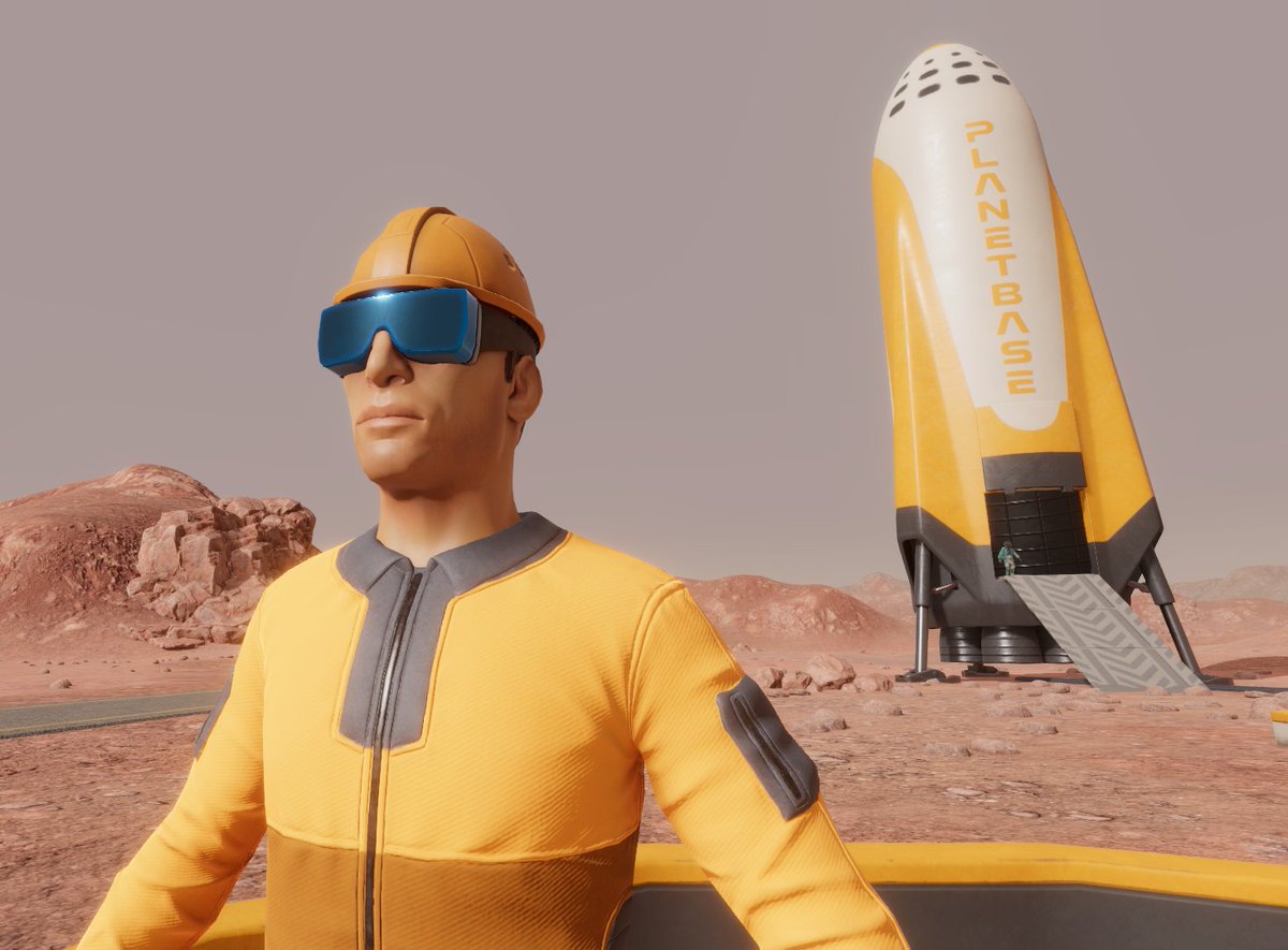 #Planetbase Corporation will provide all new Mars colonists with standard hard hats and safety goggles. Your safety is our main concern  (mostly).