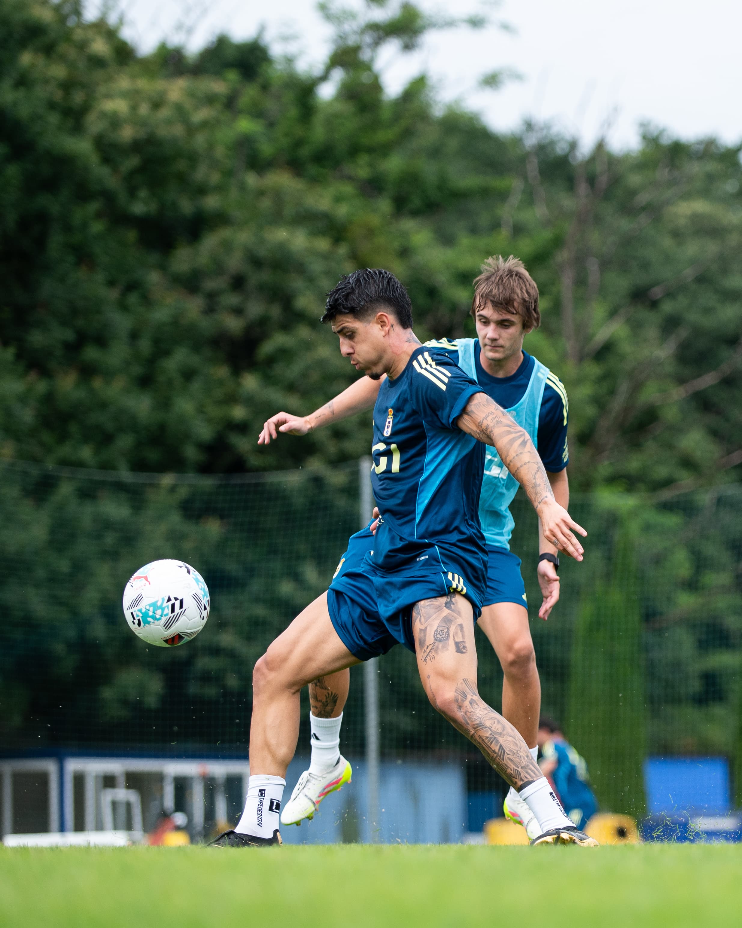 Primer entrenamiento de pretemporada del Real Oviedo (Foto: RO).