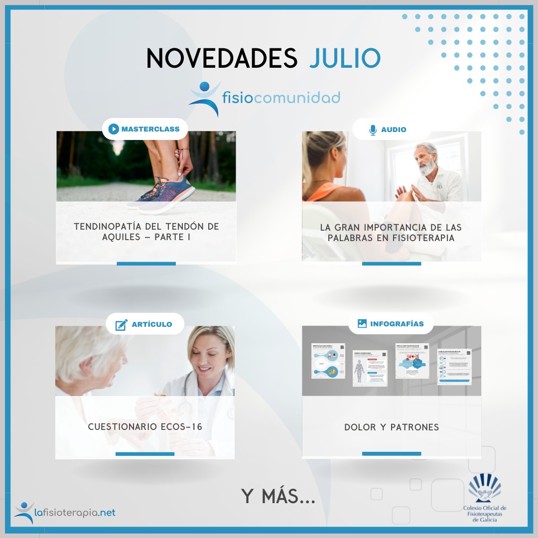 cofiga's tweet photo. 💻 Novos contidos (masterclass, audios, artigos e infografías) na plataforma de coñecemento @fisioterapianet , de acceso gratuíto para colexiados/as (+)
.
.
.
.
#CoFiGa #Fisioterapeutas #FisioterapiaGalega #FormaciónFisioterapia https://t.co/jdXxxLpfsJ