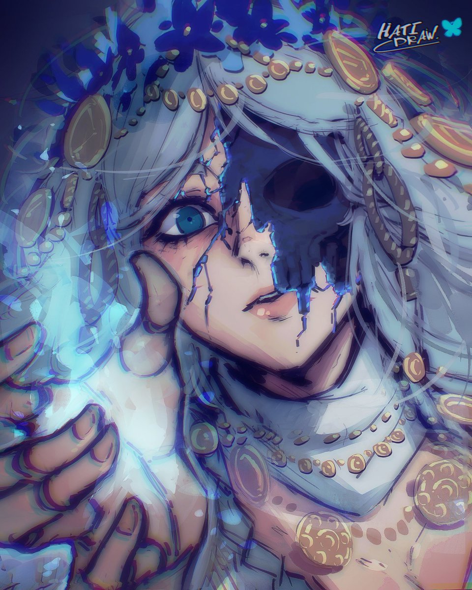 HatiDraw's tweet image. Ashes or darkness Revenant 🖤
#NIGHTREIGN 

#ELDENRING