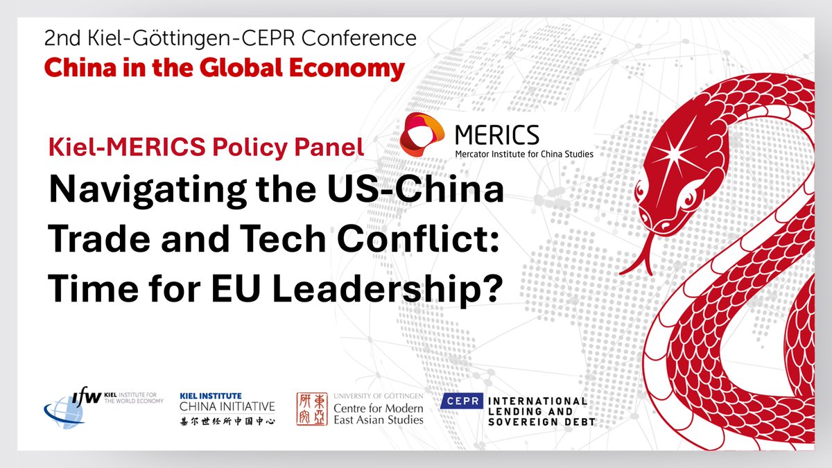 Kiel Institute (IfW Kiel) (@kielinstitute) on Twitter photo Exciting week ahead! On Thursday, our China in the Global Economy conference kicks off — featuring the Kiel-MERICS Policy Panel w/ <a href="/bernhardbartsch/">Bernhard Bartsch</a>, Matthias Krämer, <a href="/oertel_janka/">Janka Oertel</a>, <a href="/jbvolkmann/">Johannes Volkmann</a> & Rolf Langhammer, moderated by <a href="/annakatrein/">Anna Sauerbrey</a>👇
More on the conference 👉 Exciting week ahead! On Thursday, our China in the Global Economy conference kicks off — featuring the Kiel-MERICS Policy Panel w/ <a href="/bernhardbartsch/">Bernhard Bartsch</a>, Matthias Krämer, <a href="/oertel_janka/">Janka Oertel</a>, <a href="/jbvolkmann/">Johannes Volkmann</a> & Rolf Langhammer, moderated by <a href="/annakatrein/">Anna Sauerbrey</a>👇
More on the conference 👉