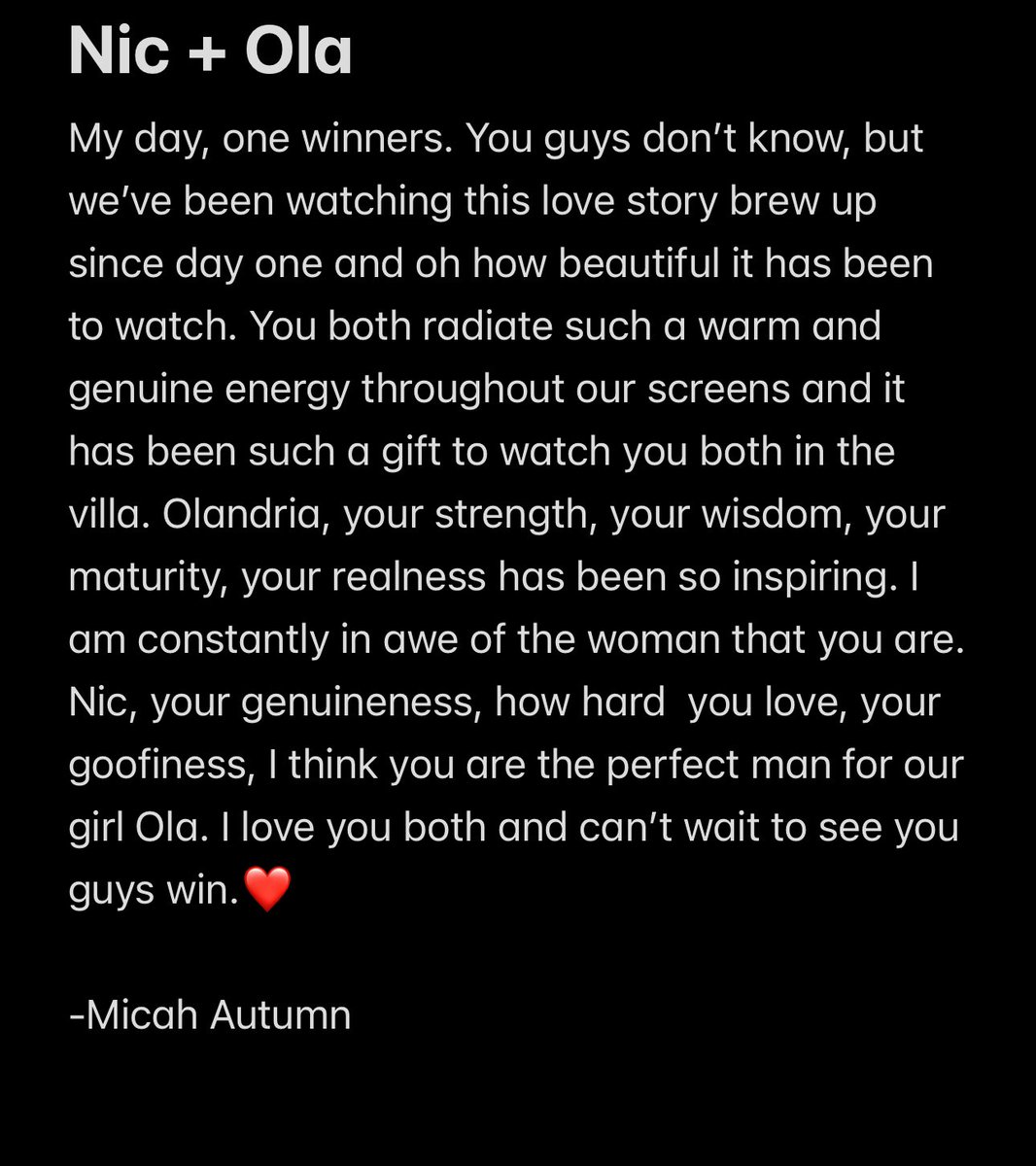 MicahAutumn04's tweet photo. @LashaeAsh @LashaeAsh I LOVE YOU STINKAA!! My letter was the first one yall read and I’m so happy yall got it. Promise pinky we ride at dawn for you Ola❤️ https://t.co/DSd1UDWVKS