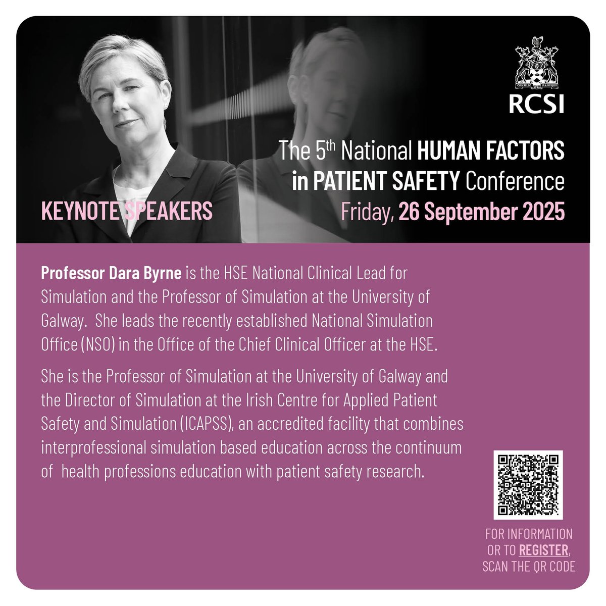 HumanFactorsPS's tweet image. We are delighted to welcome expert speakers Professor Tanja Manser and Professor Dara Byrne to our 5th National Human Factors in Patient Safety Conference.
Don't miss out - join us on Friday, 26 September to gain insightful knowledge in the field of human factors, and to have…