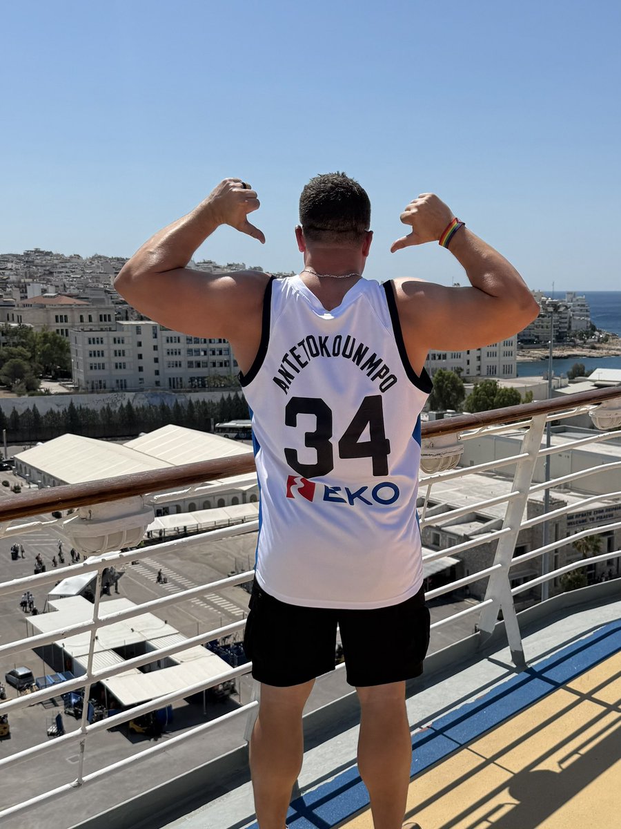 In Greece. Acting Greek.