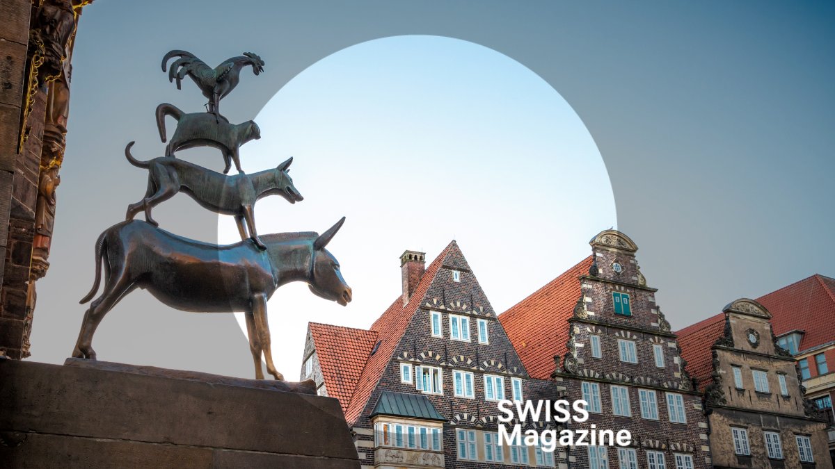 FlySWISS's tweet image. Discover Bremen with the Town Musicians leading the way. 🎺 From UNESCO landmarks to vibrant summer vibes, follow our 10 tips for the best spots, stories &amp;amp; surprises in this Hanseatic city. ✨✈️Read more here: bit.ly/3GIwM7e

#flyswiss #SWISSmagazine