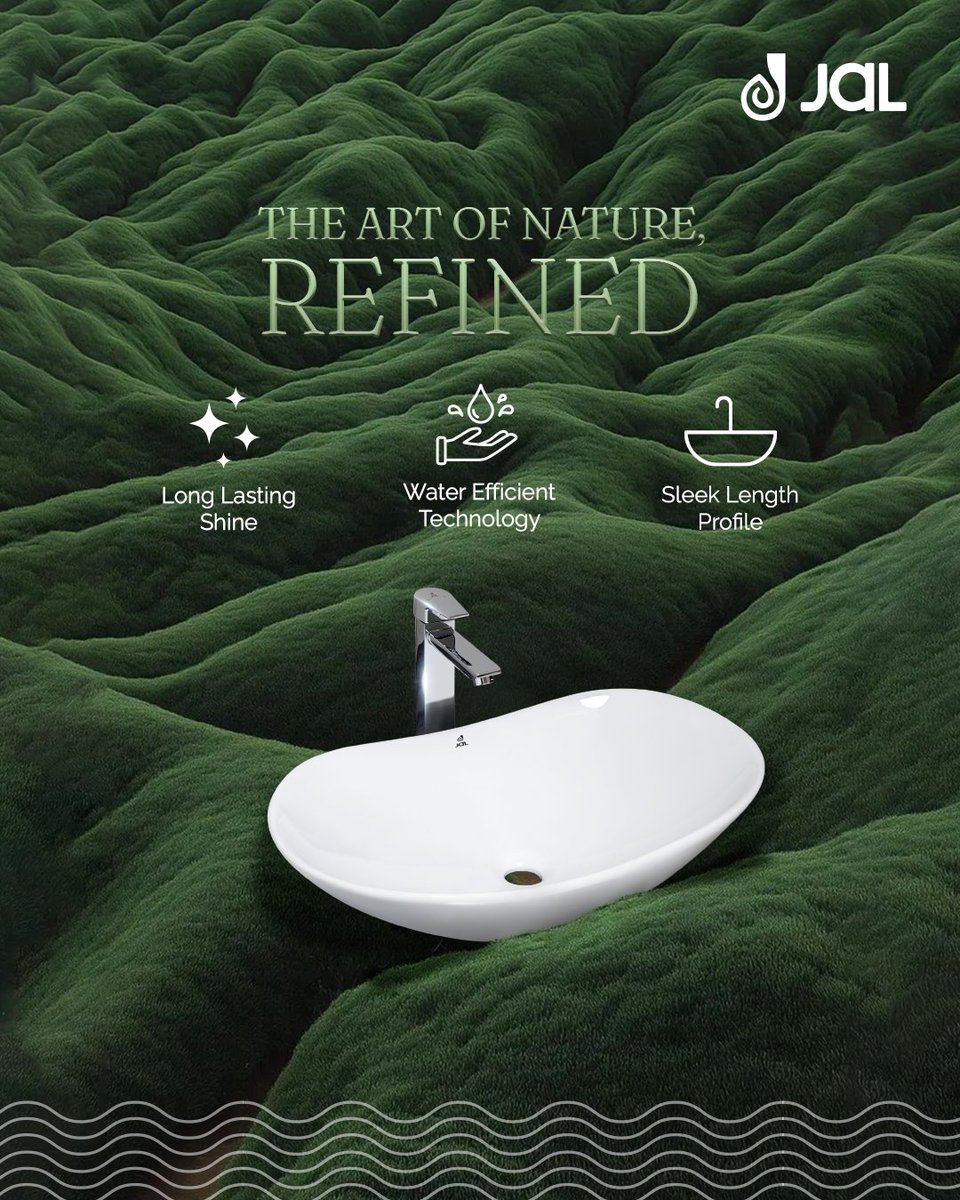 JalBathFittings's tweet image. A Still-Pond Glow for Your Bathroom

JAL’s sculpted wash basin gleams like a still forest pond at dawn—its whisper-thin silhouette and radiant chrome finish invite serenity into your daily routine.  ✨

jaljoy.com/sanitary-wares…

#JalBathFittings #WashBasinDesign #MinimalistDesign