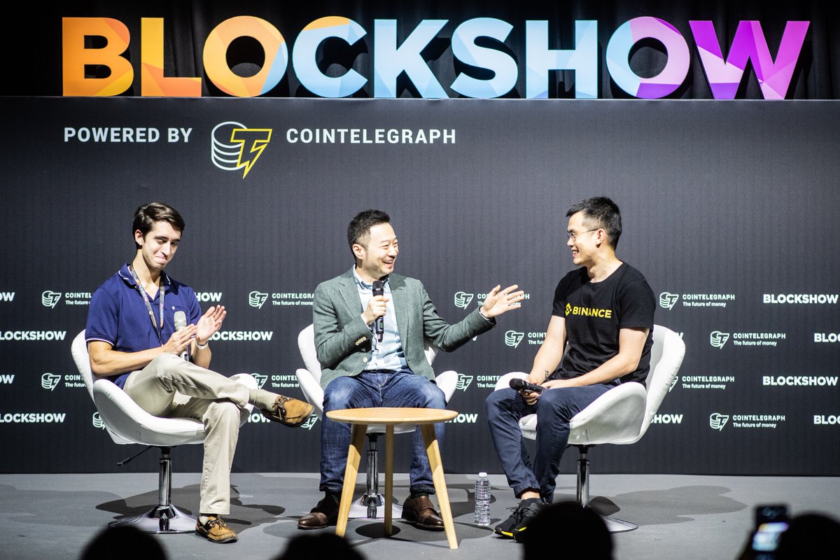 Happy 8th to <a href="/binance/">Binance</a>.

It’s been a privilege to watch the journey from the sidelines—one step at a time, one block at a time.

This 2019 photo with <a href="/cz_binance/">CZ 🔶 BNB</a> reminds me how far the space has come, and how much more there is to build.

#BinanceTurns8