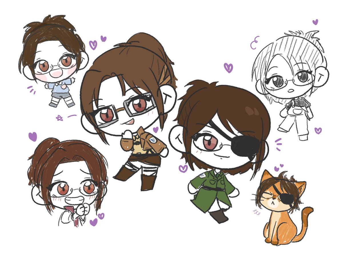 surinzoe's tweet image. 한지사랑해~💜
#aot #hange