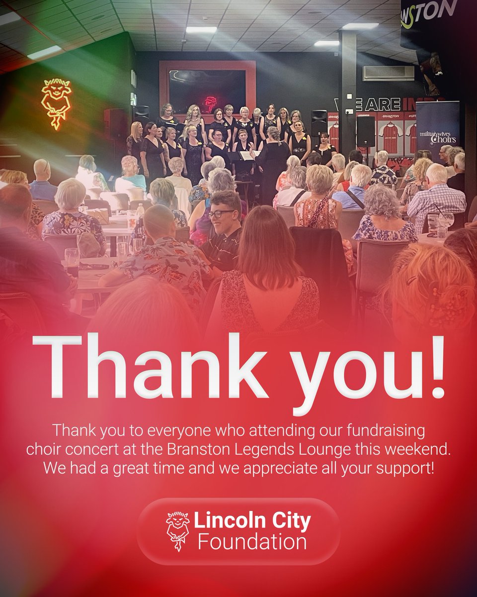 LCityFoundation's tweet image. 🎶 What a night! A huge thank you to everyone who joined us at the Branston Legends Lounge for our fundraising choir concert.
Your generosity and support mean the world to us – we couldn’t do it without you! 💫