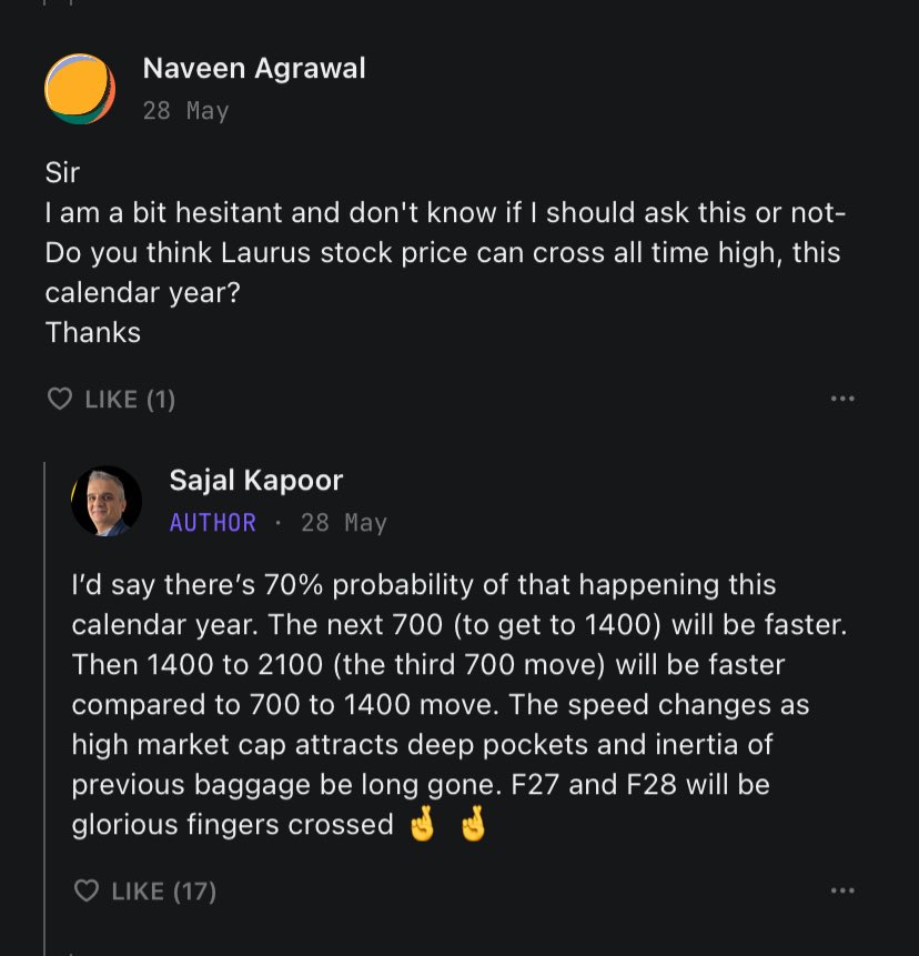 ashish_munjal's tweet image. #Lauruslab 
#lauruslabs 

There are many questions on This script !
700 done here !
Now journey will move towards 1400 !

One needs to understand the concept of Gross block &amp;amp; CDMO opportunity available here !

Revenue/ Gross block for Divi is 2.4 !

Looking forward for Fy27 &amp;amp;…