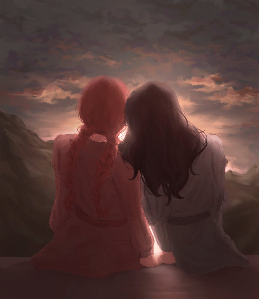0_nh_0's tweet image. Anne Shirley and Diana 👒
My girlies watching the sunset💕
#anneshirley #art