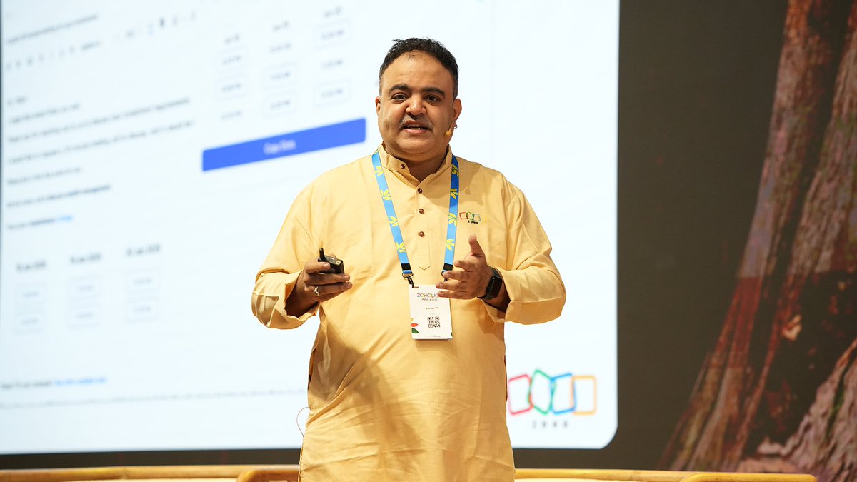 Zoholics's tweet image. Post‑lunch slumps are common—just not here. 😎
⚡The energy at Zoholics India is as electric now as it was at kickoff this morning. Take a look! 👇