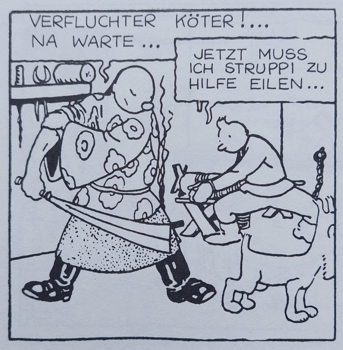 Geschichts-Quiz am Montag:
In "Tim und Struppi - Im Lande der Sowjets" von 1929 (die Sowjetunion gibt es da gerade erst sieben Jahre lang) werden die beiden Helden aus Belgien von den Kommunisten in einen Keller mit zwei chinesischen Folterknechten gesperrt. Wie meist bei Hergé