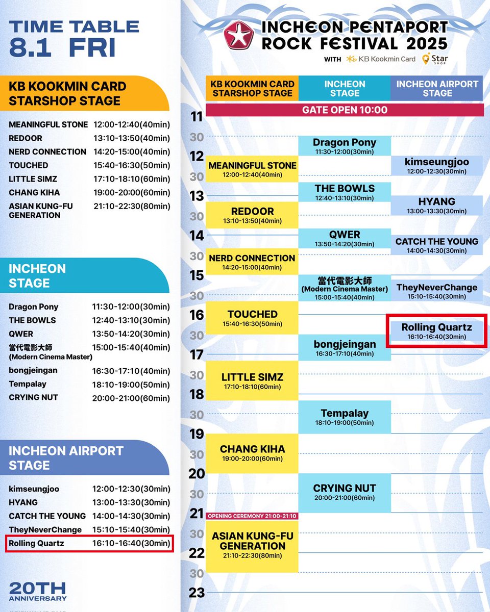 Rolling_Quartz's tweet image. 8월 1일 금요일 [2025 인천펜타포트 락 페스티벌]에서 만나요 :) See you @ [2025 INCHEON PENTAPORT ROCK FESTIVAL] on Friday, August 1st 💎❤️👑