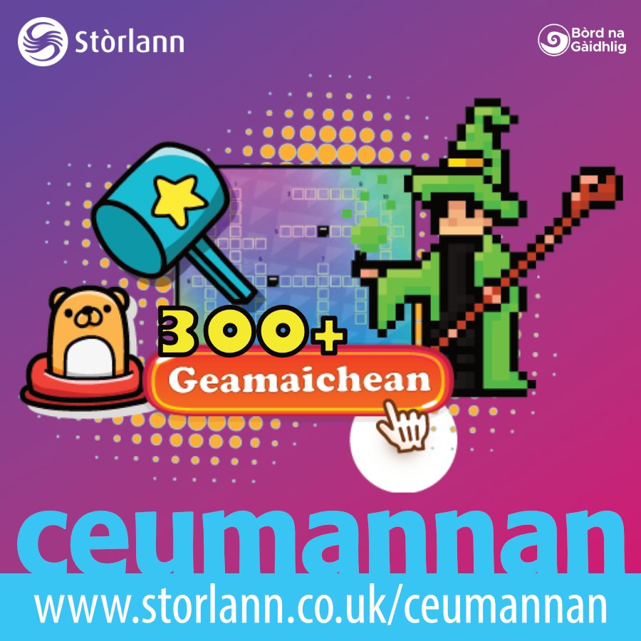 Dive into the world of Ceumannan with our amazing Wordwall games! Explore every section – each one packed with fun and excitement. Don't miss out, try them all now!
storlann.co.uk/ceumannan

#Ceumannan #Gaelic #Cleachdi