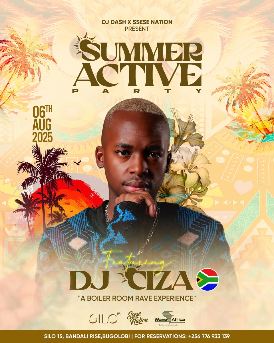 SUMMER ACTIVE | 6th.August 

<a href="/Silo15_/">Silo15</a> | <a href="/DJ_DashUG/">DJ Dash</a> | <a href="/SseseNation/">Ssese Nation</a>