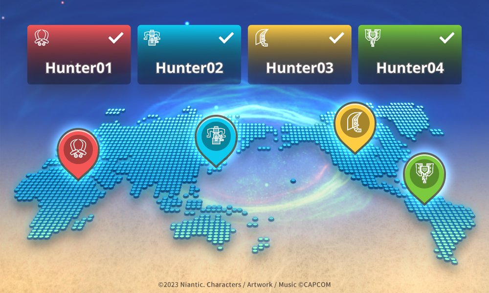 MH_Now_EN's tweet image. ⚔️ Update Info ⚔️

You can now see where in the world your fellow hunters are joining from when matching for Hunt-a-thons, Elder Dragon Interceptions, and Dimensional Links! 🌎✨

Enjoy the hunt with hunters from all over the world!

#MHNow #monsterhunternow