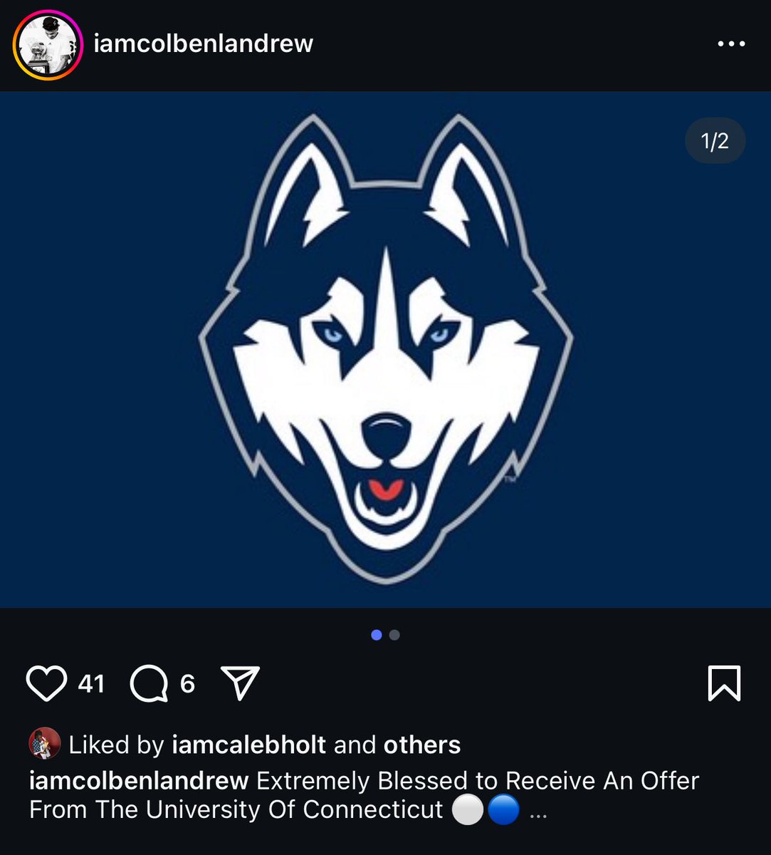 UConn offered 2026 Colben Landrew 
instagram.com/iamcolbenlandr…