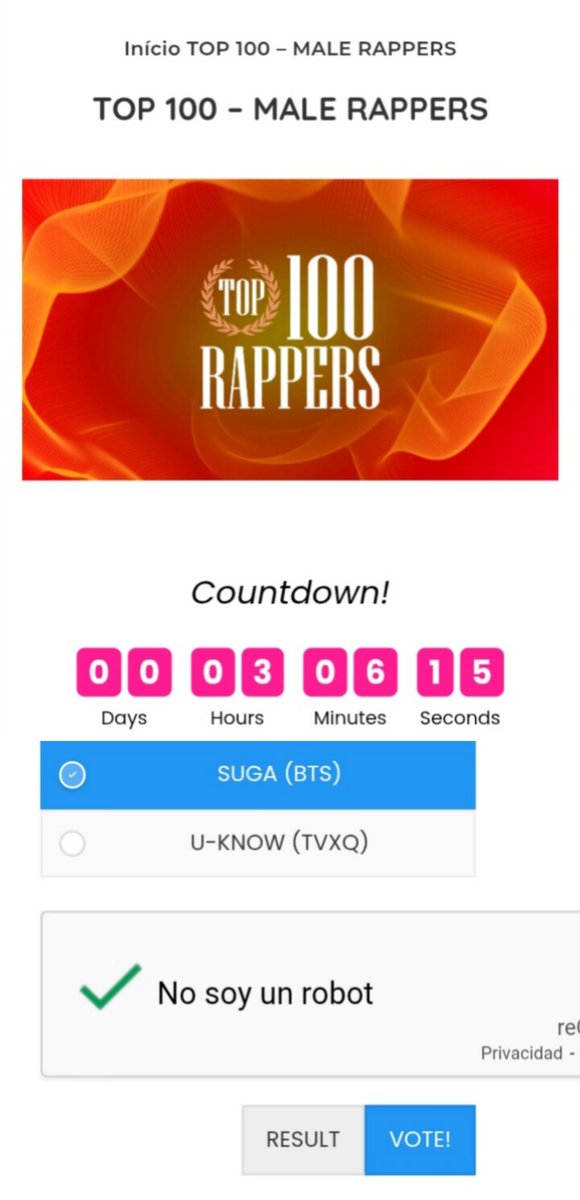 SupportMinKG93's tweet photo. 📢SUGA IS IN THE FINAL OF THE TOP 100 BEST MALE RAPPERS VOTE NOW‼️

ONLY 3 HOURS LEFT 🚨

COME ON, KEEP VOTING MASSIVELY FOR SUGA AND LET'S GIVE HIM THE VICTORY 🥇💪

I vote #SUGA from #BTS to #TOP100MALERAPPERS @TOP100KPOP 

WEB 
https://t.co/YDcdNLV0xH https://t.co/CAkeRveVIn