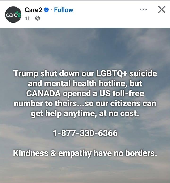 Thanks Canada. Fuck Trump. Please Pass this Along.