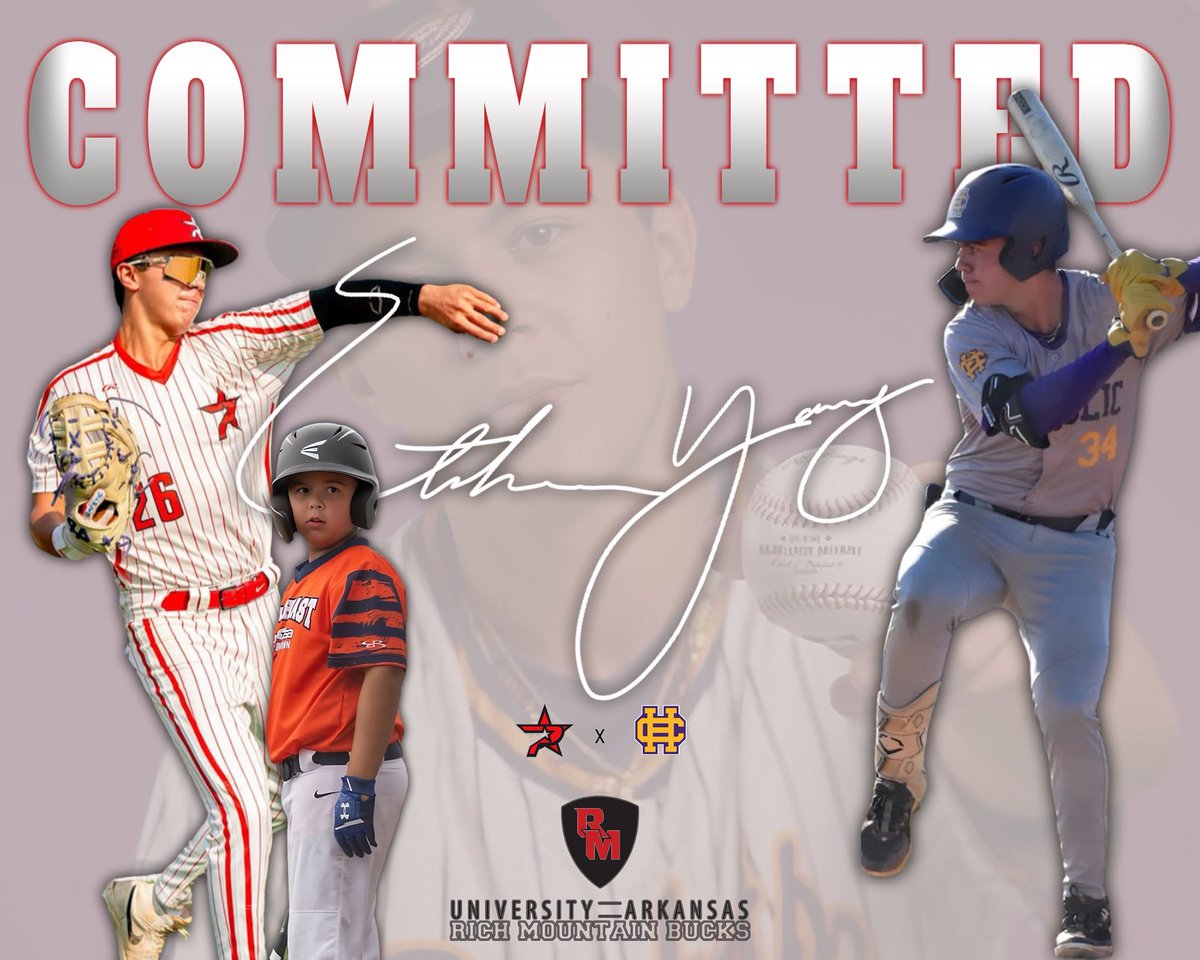 I’m extremely grateful and excited to announce my commitment to continue my academic and baseball career at the University of Arkansas at Rich Mountain.

First, I want to thank God for blessing me with the ability to play the game I truly love. I also want to thank my coaches at