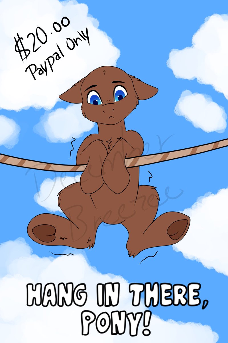 Hang in there, Pony ych I doodled and made for fun ko-fi.com/c/0b2ba4a815