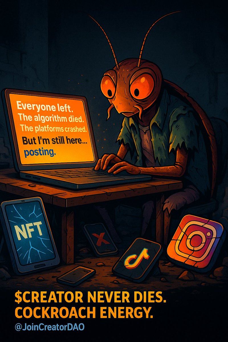 They tried to kill the internet star.

Platforms changed, algorithms collapsed and virality faded.

But I’m still here. Posting. Creating. Surviving.

I wasn’t built to go viral. I was built to outlast.

Call me a cockroach if you want. I’ll still be here tomorrow, and the next