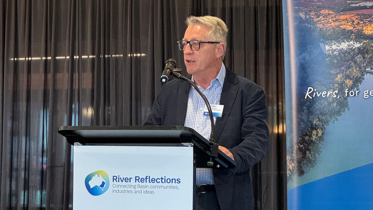 💦 💬 #riverreflections25
MDBA Chair Daryl Quinlivan 
"The Basin plan has helped reverse the decline of the Basin over the last decade. It reflected the knowledge and thinking of its time… but times have changed" 

#talkingwatermdb #exchangeideas #murraydarlingbasin