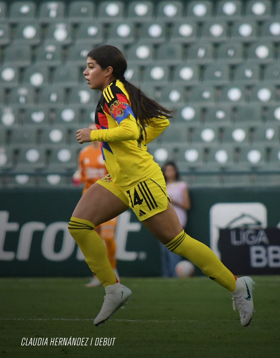 ¡Debut en la jornada 3! ⚽️✨

Claudia Hernández hace su debut con <a href="/AmericaFemenil/">Club América Femenil</a> en el partido vs. León. 

Por más partidos, 𝐬𝐮𝐩𝐞𝐫𝐩𝐨𝐝𝐞𝐫𝐨𝐬𝐚.