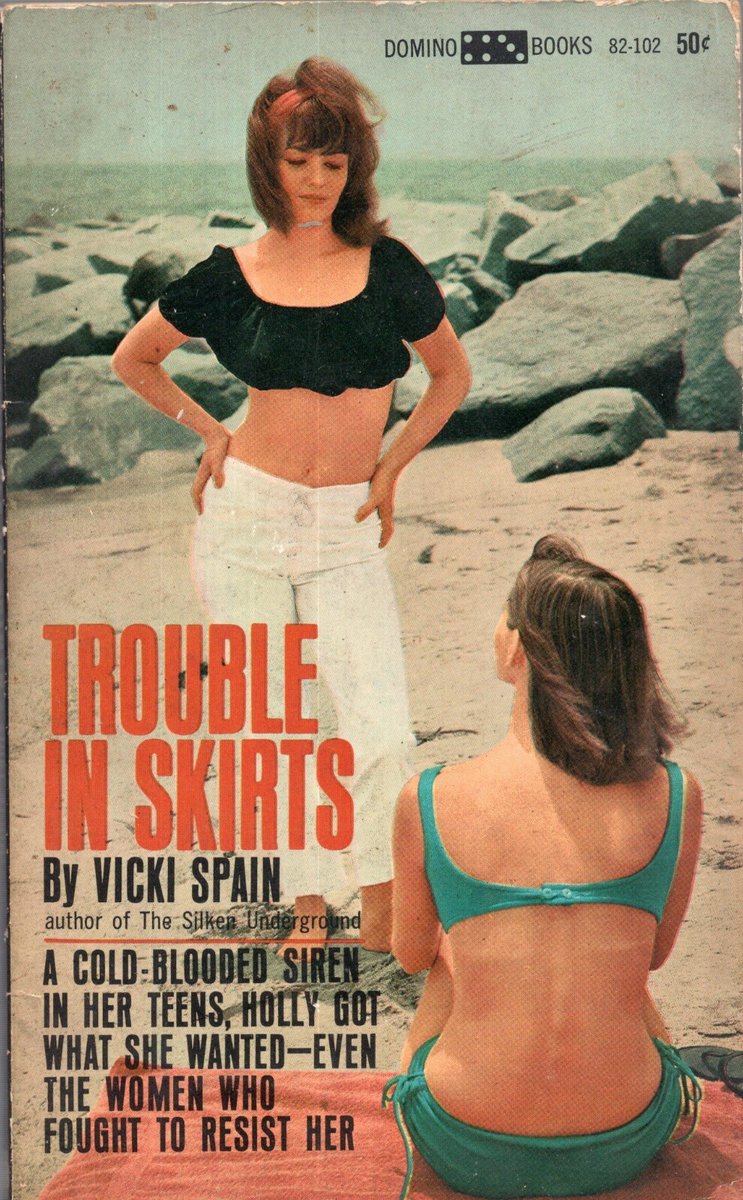 Book is named "Trouble in Skirts"

Zero skirts on the cover