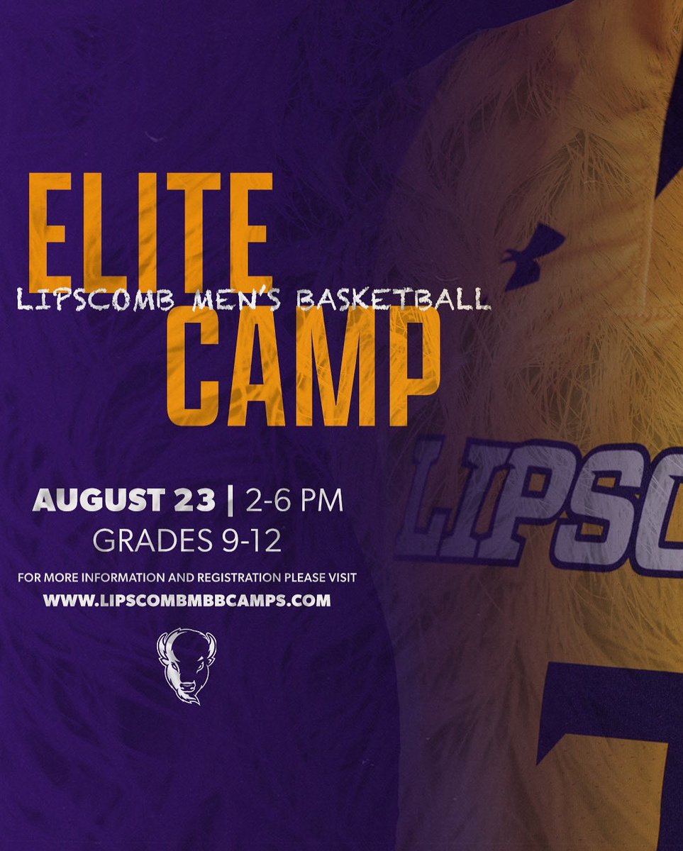 LipscombMBB's tweet image. Don’t miss out on our Elite Camp coming up!
#IntoTheStorm ⛈️ l #HornsUp 🤘