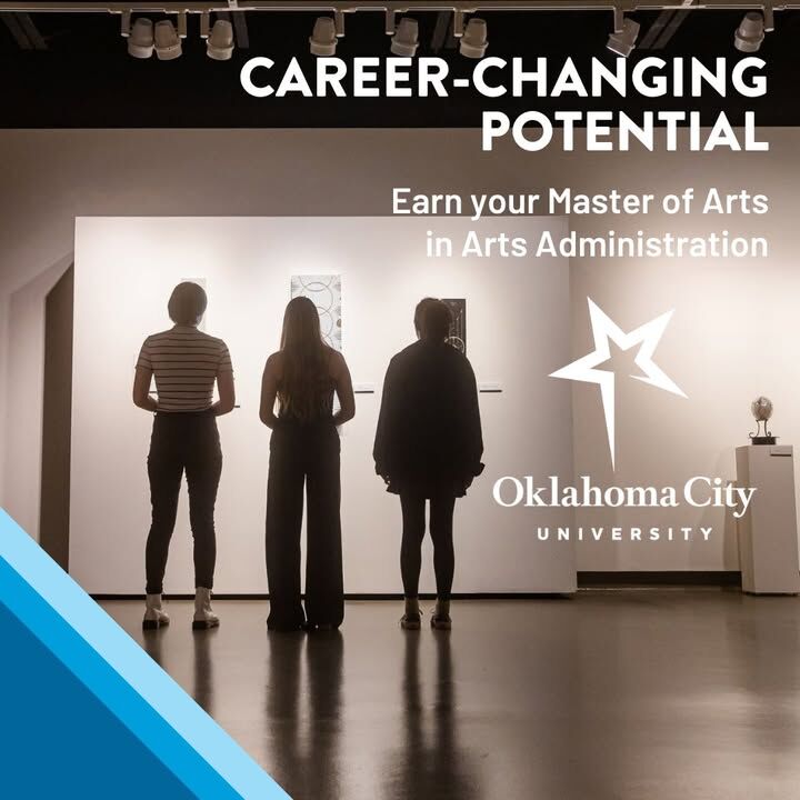 Play a leading role in your arts career with the Master of Arts in Arts Administration from OCU. 

Learn more: okcu.link/4oc5F5h.