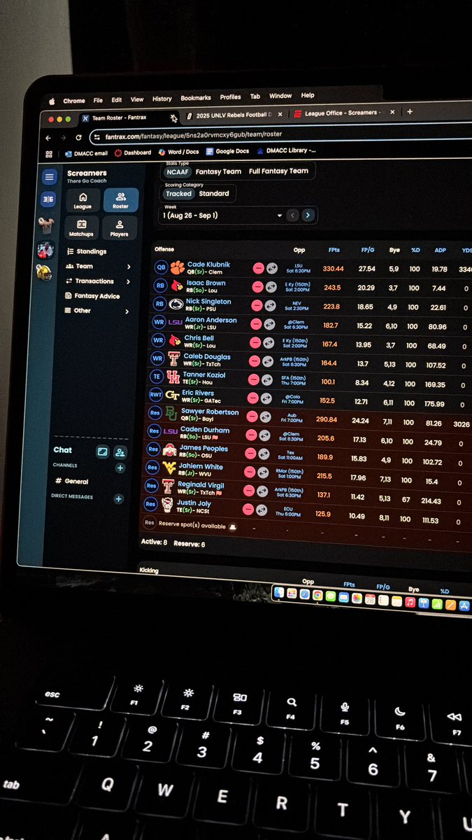I have become obsessed with fantasy CFB. Who wants in a burner league