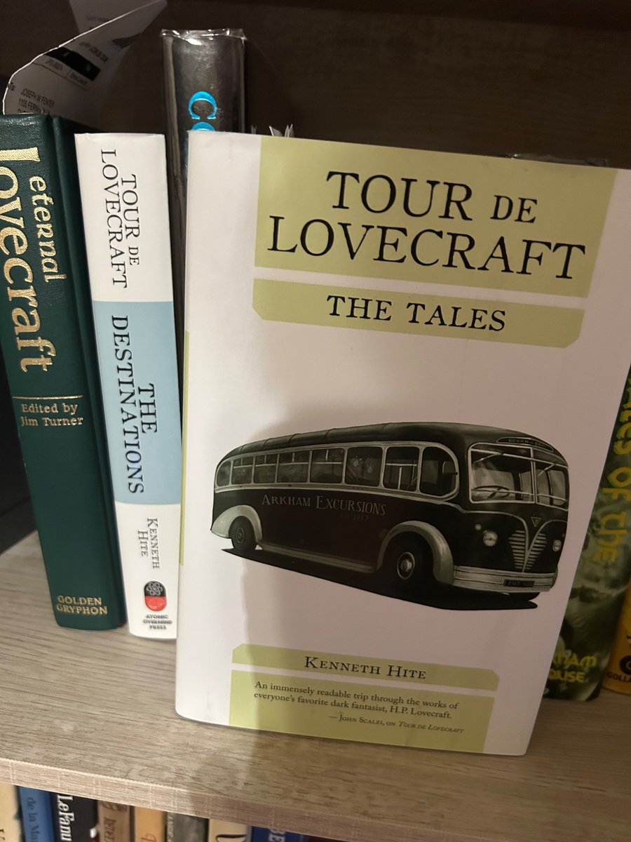 Papijoe62's tweet image. While I was organizing my horror collection, I realized there was a big hole in it right next to Tour de Lovecraft: The Destinations. So I had to order the companion volume (The Tales). Since we are talking about @kennethhite I know it will be every bit as good as it’s twin.