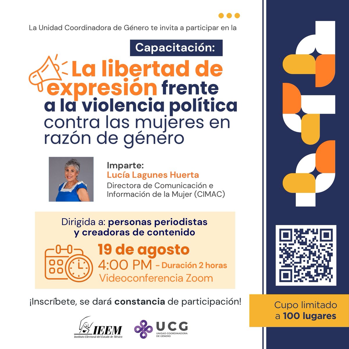 Reflexionemos juntas y juntos sobre el papel de los medios de comunicación en la construcción de mensajes libres de violencia.

Regístrate aquí: forms.gle/h3S6hP4mBLskGV…