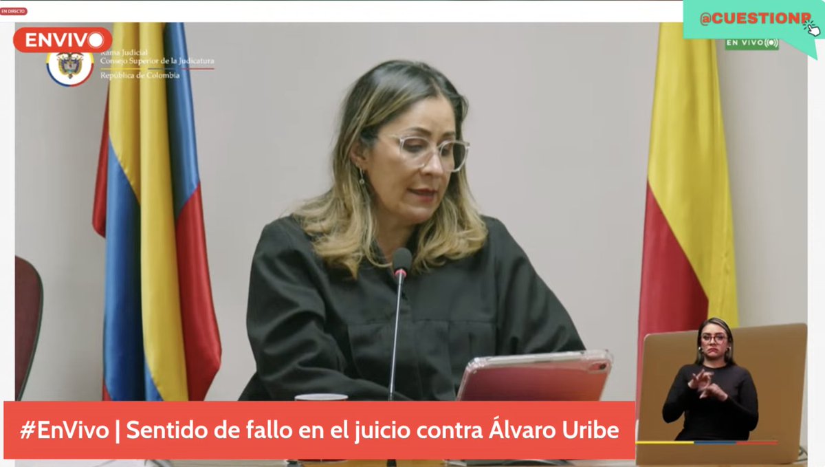 Cuestión Pública (@cuestion_p) on Twitter photo <a href="/marulojose/">José M. Vélez</a> <a href="/DianaSalinasP/">DianaSalinasPlaza</a> #JuicioHistórico | En el plan delictivo ideado por Álvaro Uribe y ejecutado por Diego Cadena y otros, se identificó como enemigos a figuras como Piedad Córdoba, Eduardo Montealegre, Iván Velásquez y el magistrado Barceló Camacho, a quienes se buscó desacreditar por considerarlos <a href="/marulojose/">José M. Vélez</a> <a href="/DianaSalinasP/">DianaSalinasPlaza</a> #JuicioHistórico | En el plan delictivo ideado por Álvaro Uribe y ejecutado por Diego Cadena y otros, se identificó como enemigos a figuras como Piedad Córdoba, Eduardo Montealegre, Iván Velásquez y el magistrado Barceló Camacho, a quienes se buscó desacreditar por considerarlos