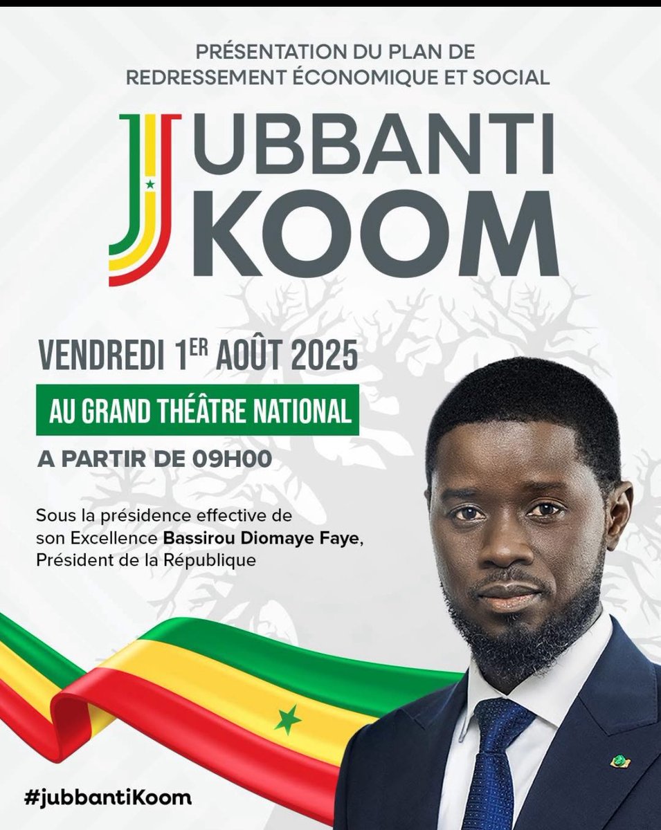 secondair_effet's tweet image. Chers compatriotes,
Le temps du redressement est venu.
Face à la situation économique héritée, nous faisons le choix de l’action et des solutions.
Je vous donne rendez-vous ce vendredi 1er août 2025 pour la présentation du Plan de redressement économique et social.…