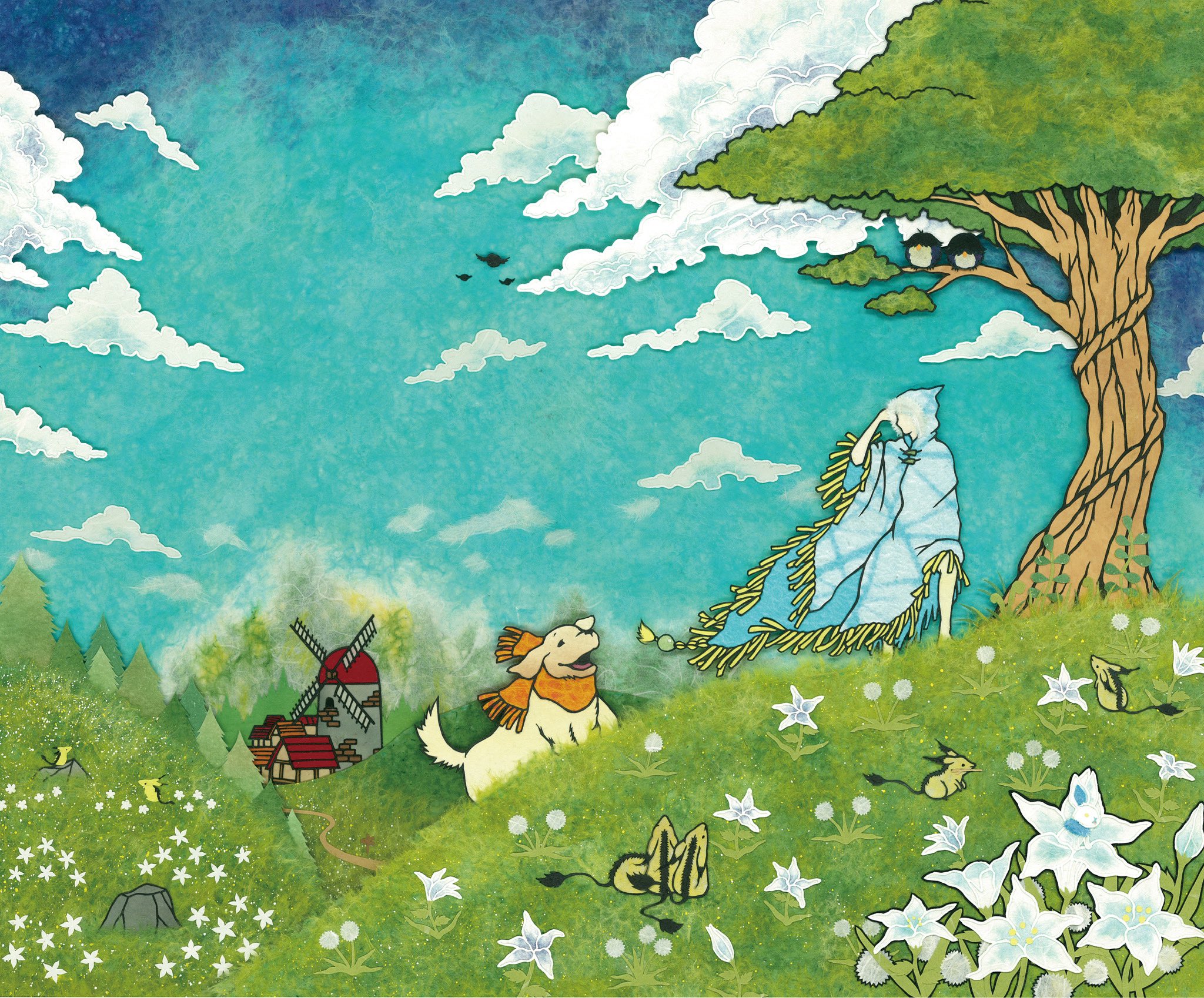 染色絵画　カマキリ 染色絵画 カマキリ